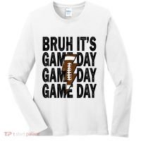 Football Bruh Its Game Day Football Women's Long Sleeve Shirt thumb 0