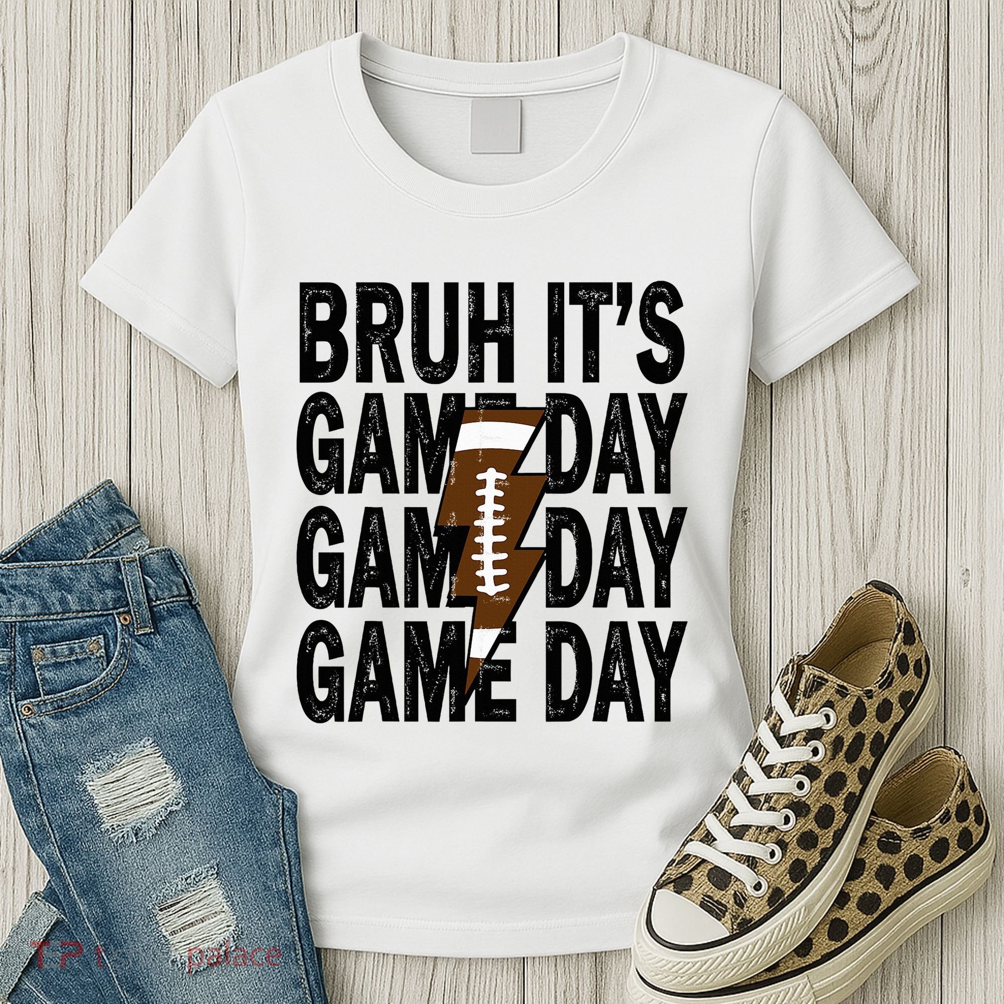 Football Bruh Its Game Day Football Women's T-Shirt