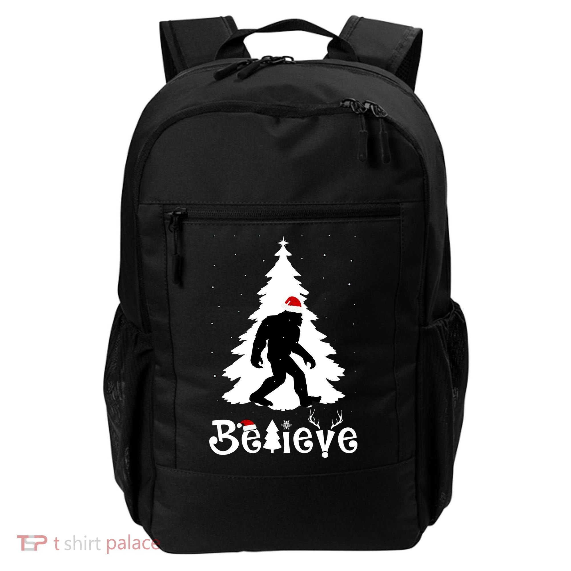 Funny Believe In Sasquatch Christmas Backpack