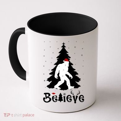 Funny Believe In Sasquatch Christmas Coffee Mug