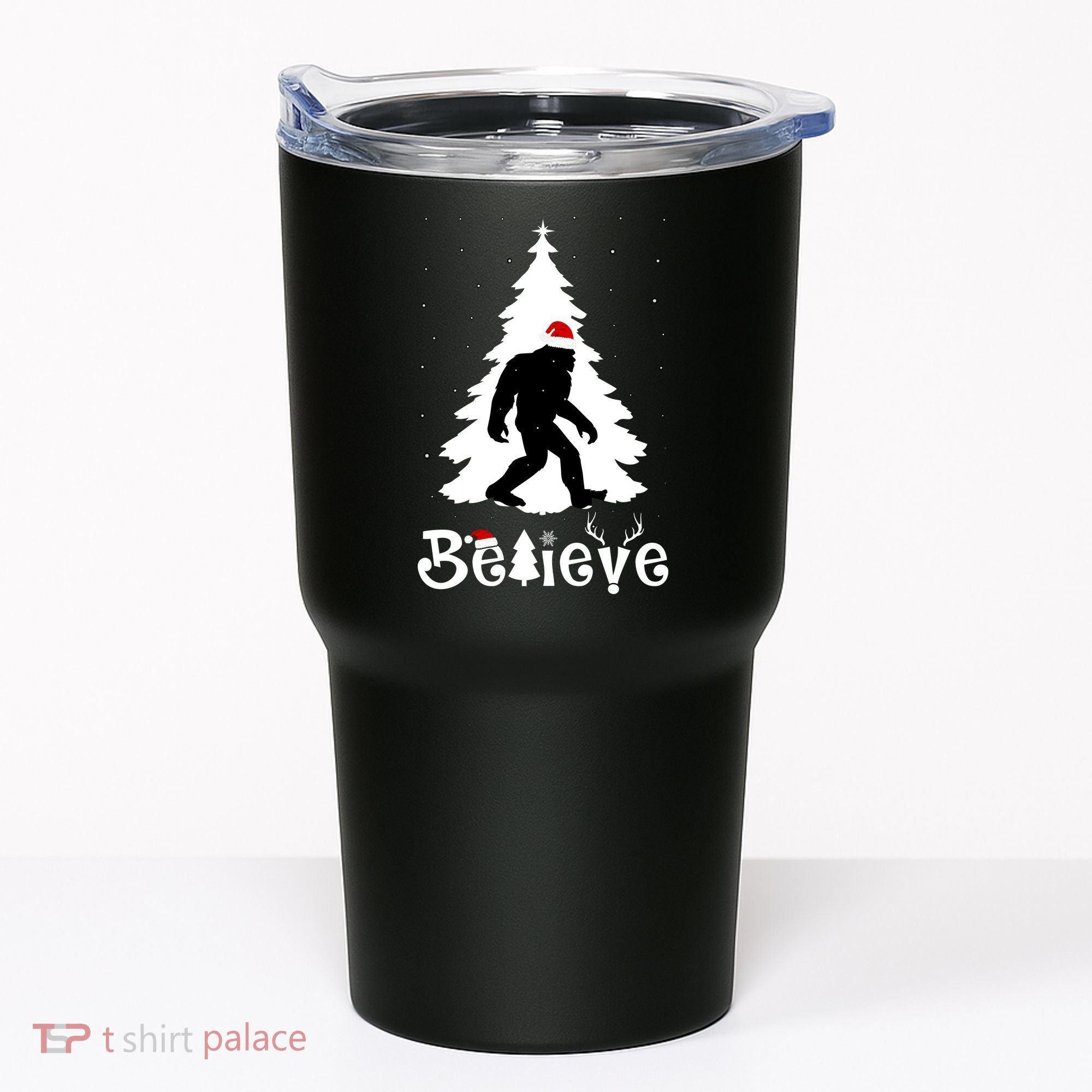Funny Believe In Sasquatch Christmas Tumbler