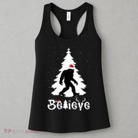 Funny Believe In Sasquatch Christmas Women's Tank Top thumb 3