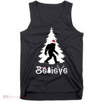 Funny Believe In Sasquatch Christmas Tank Top thumb 0