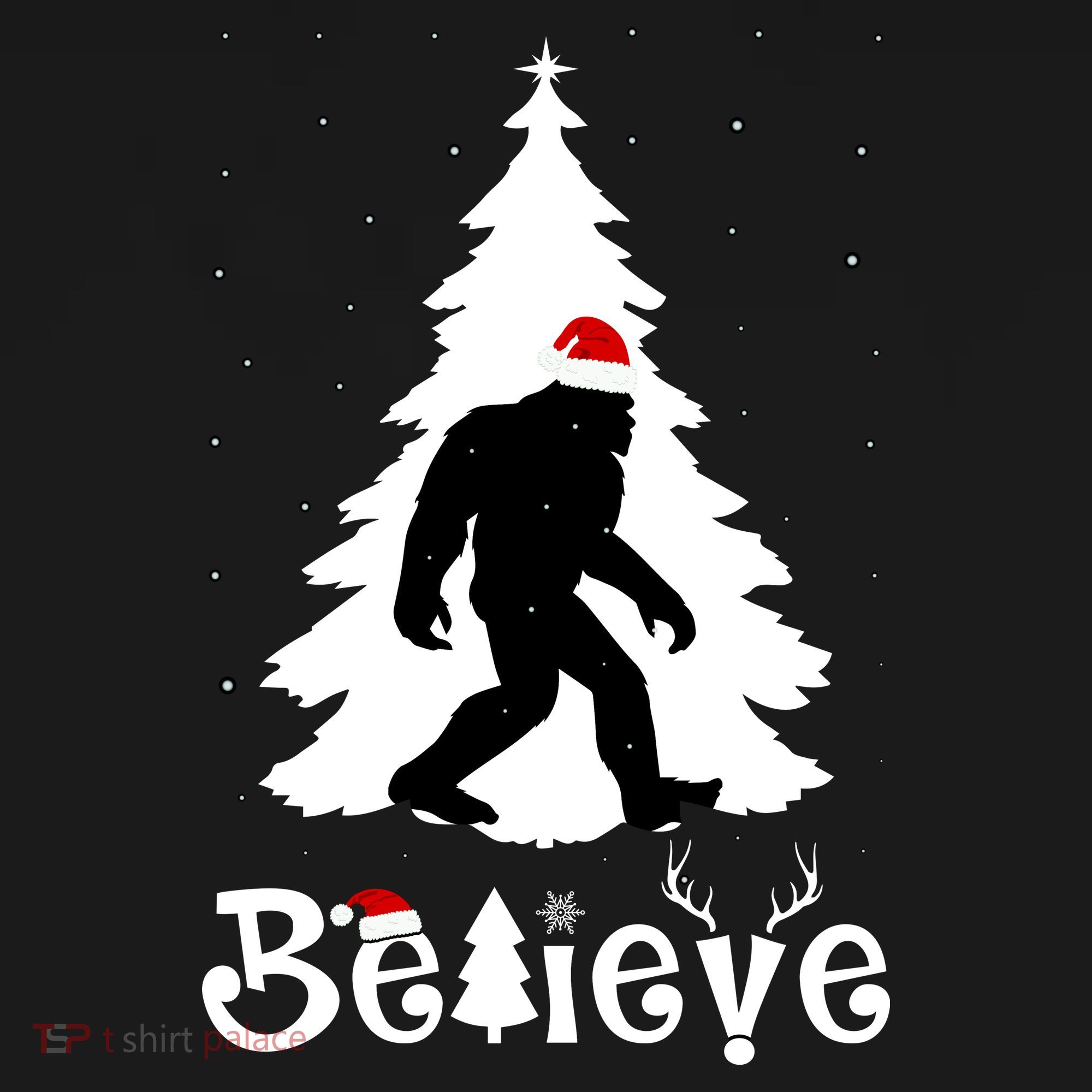 Funny Believe In Sasquatch Christmas Visor