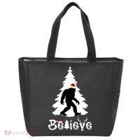Funny Believe In Sasquatch Christmas Tote Bag thumb 0
