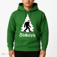 Funny Believe In Sasquatch Christmas Hoodie thumb 2