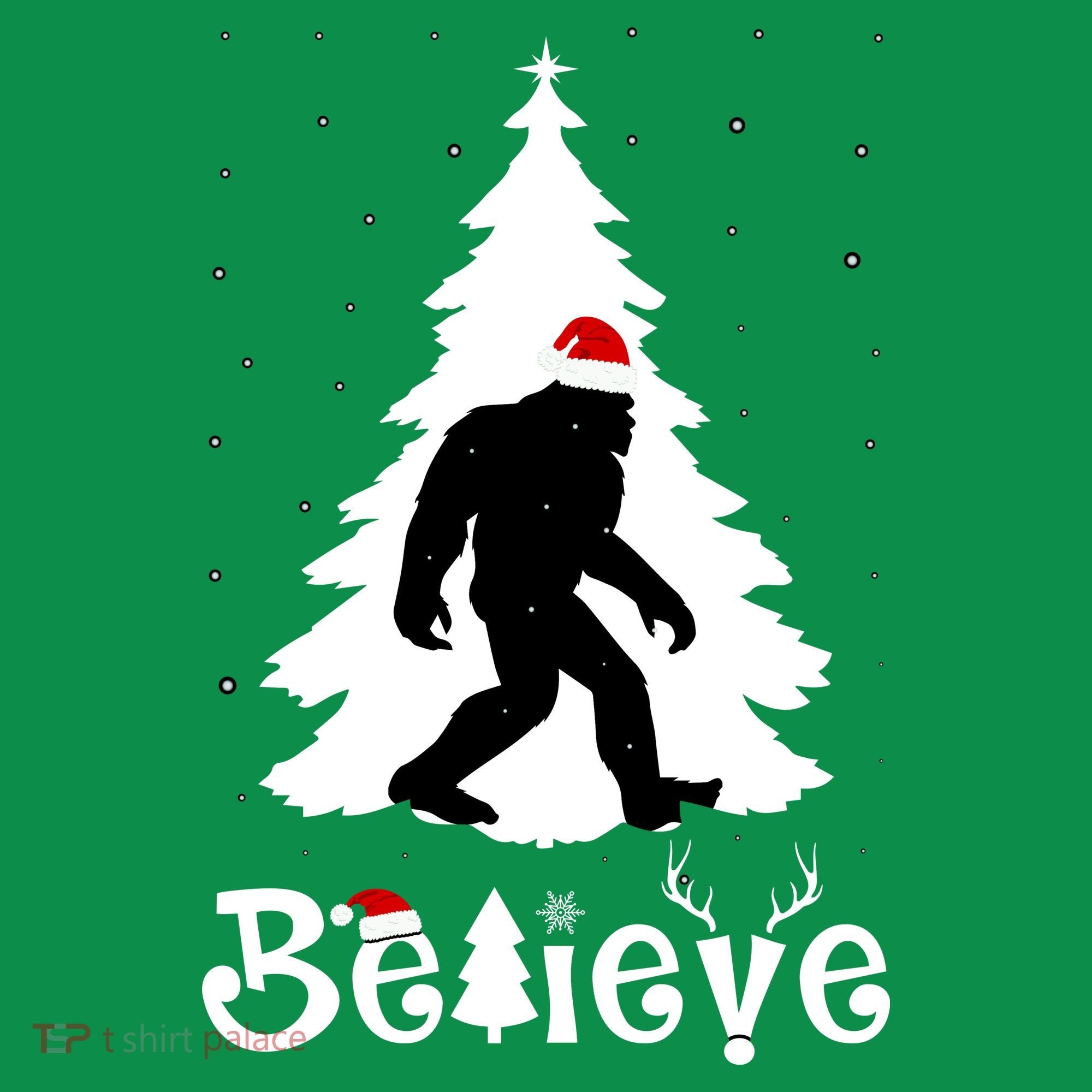 Funny Believe In Sasquatch Christmas Sweatshirt