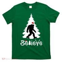 Funny Believe In Sasquatch Christmas T-Shirt thumb 0