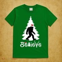 Funny Believe In Sasquatch Christmas T-Shirt thumb 5