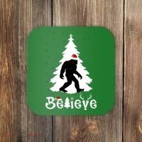 Funny Believe In Sasquatch Christmas Coaster thumb 0