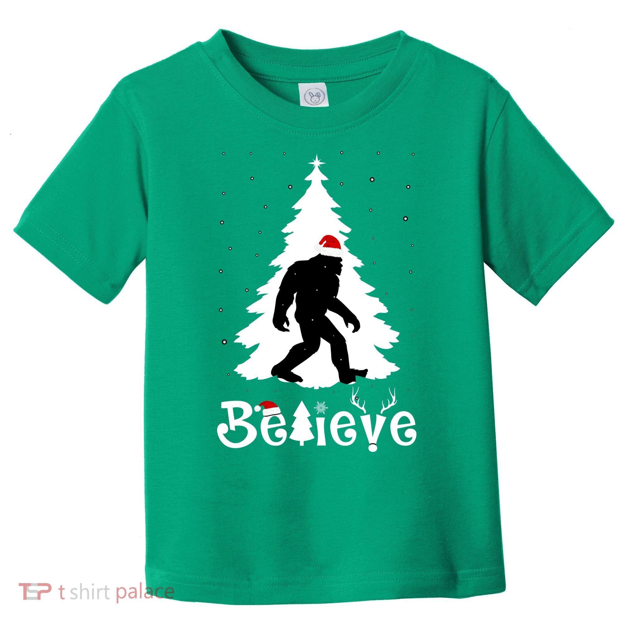 Funny Believe In Sasquatch Christmas Toddler T-Shirt