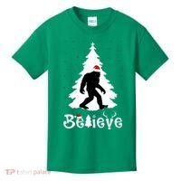 Funny Believe In Sasquatch Christmas Kids T-Shirt thumb 0