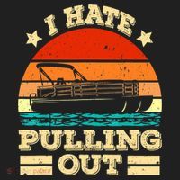 Funny Boat I Hate Pulling Out Pontoon Captain Women's Sweatshirt thumb 2