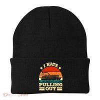 Funny Boat I Hate Pulling Out Pontoon Captain Beanie thumb 0