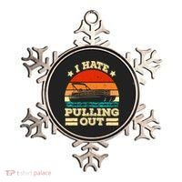 Funny Boat I Hate Pulling Out Pontoon Captain Ornament thumb 0