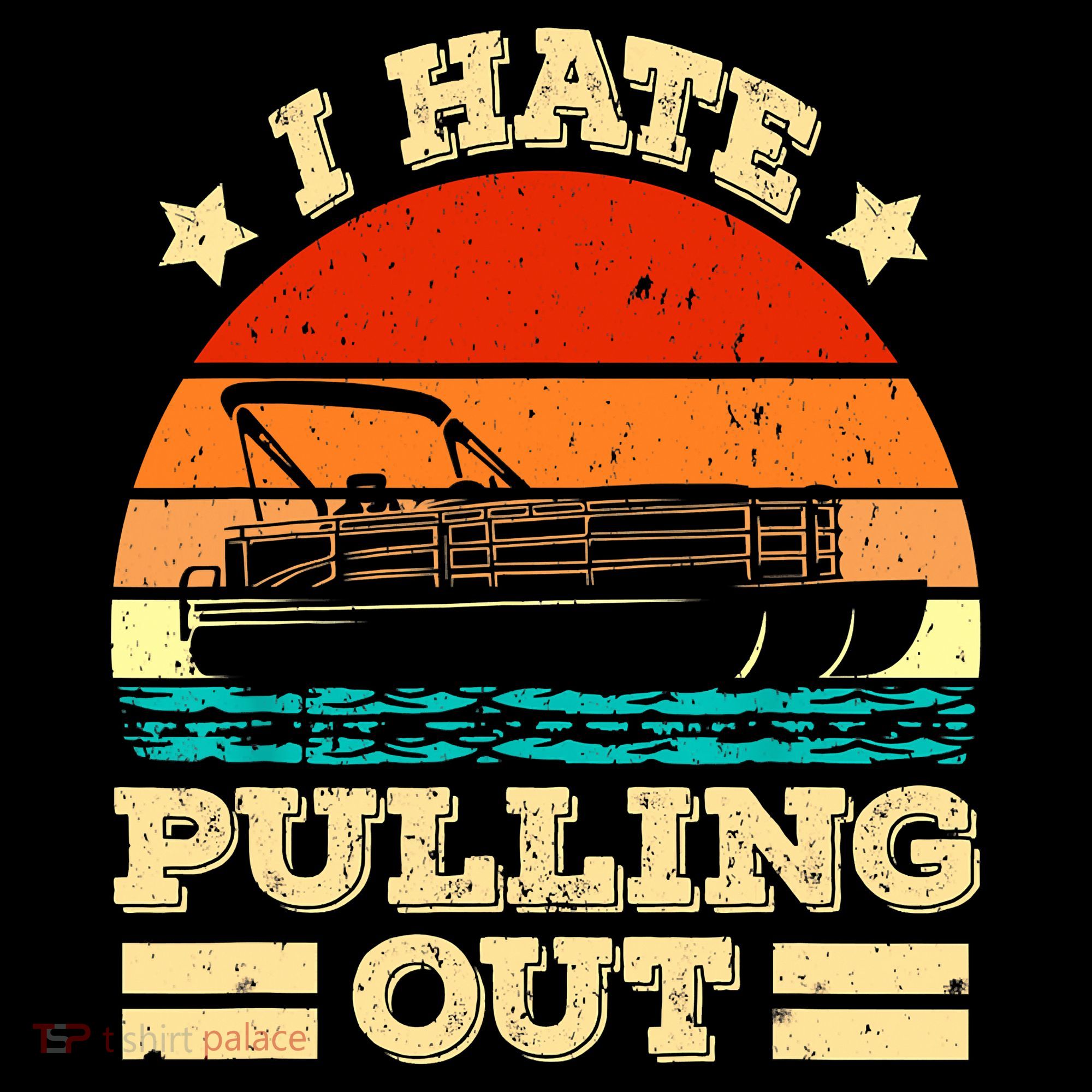 Funny Boat I Hate Pulling Out Pontoon Captain Baby Bodysuit