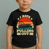 Funny Boat I Hate Pulling Out Pontoon Captain Toddler T-Shirt thumb 2