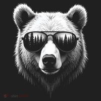 Funny Bear In Sunglasses Bears Women's Sweatshirt thumb 2