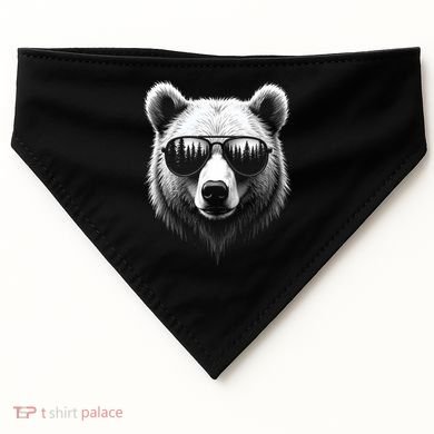 Funny Bear In Sunglasses Bears USA-Made Doggie Bandana