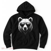 Funny Bear In Sunglasses Bears Hoodie thumb 0