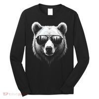Funny Bear In Sunglasses Bears Long Sleeve Shirt thumb 0