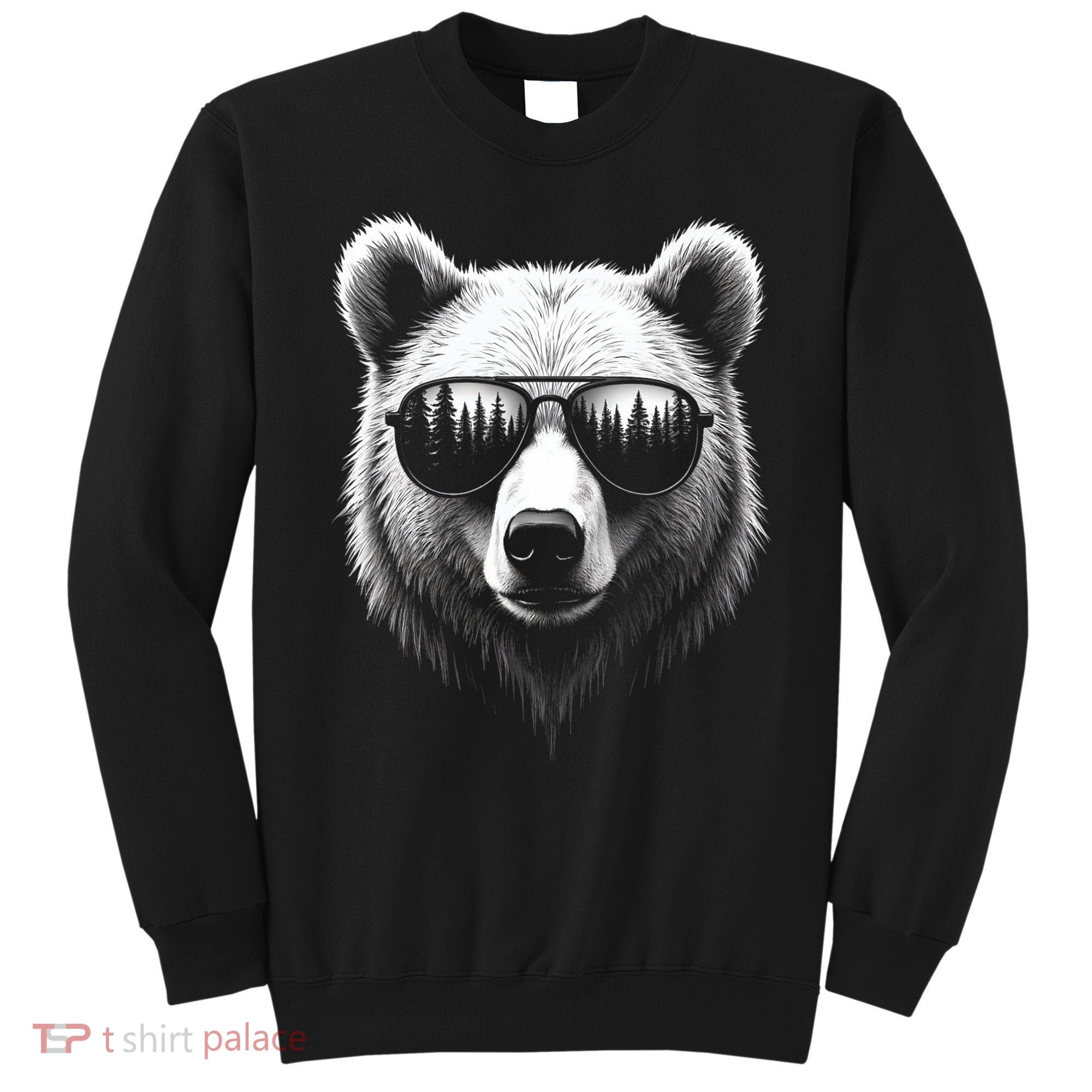 Funny Bear In Sunglasses Bears Sweatshirt