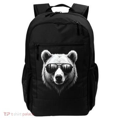 Funny Bear In Sunglasses Bears Backpack