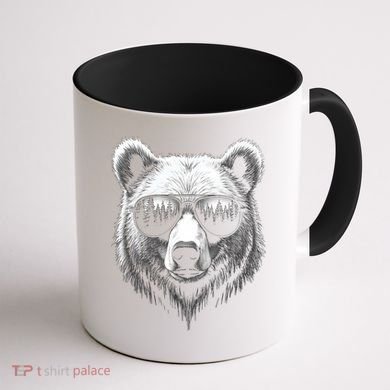 Funny Bear In Sunglasses Bears Coffee Mug back