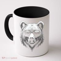 Funny Bear In Sunglasses Bears Coffee Mug thumb 0