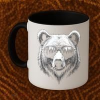 Funny Bear In Sunglasses Bears Coffee Mug thumb 2