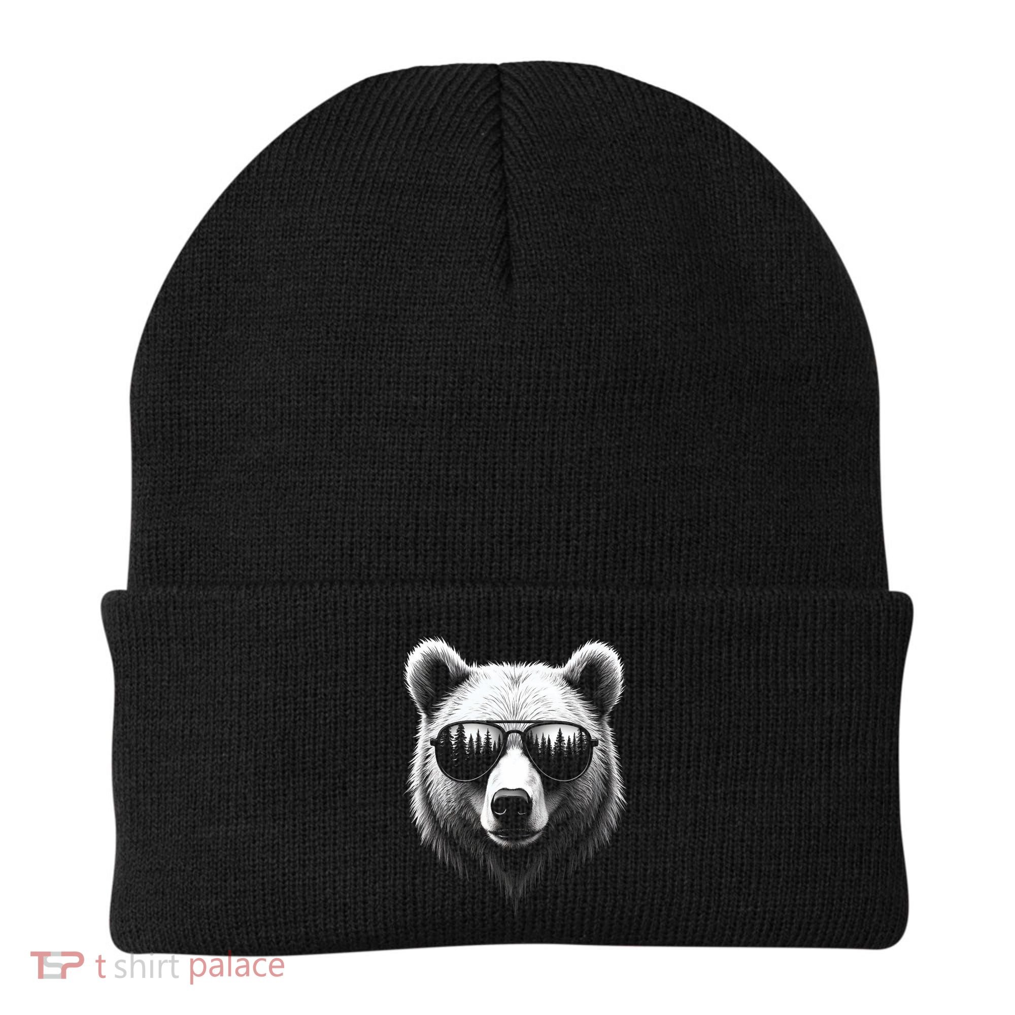 Funny Bear In Sunglasses Bears Beanie