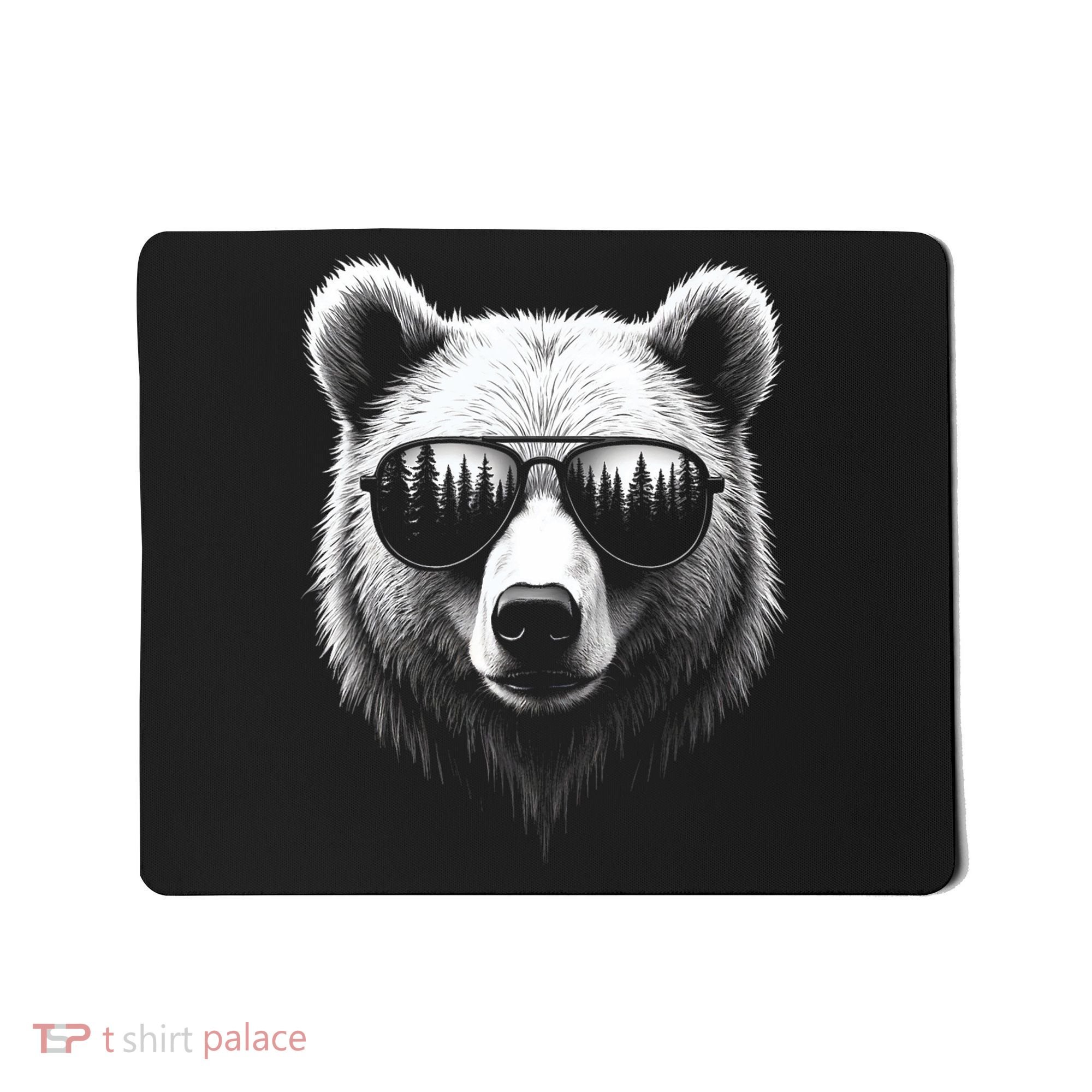 Funny Bear In Sunglasses Bears Mousepad