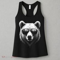 Funny Bear In Sunglasses Bears Women's Tank Top thumb 3