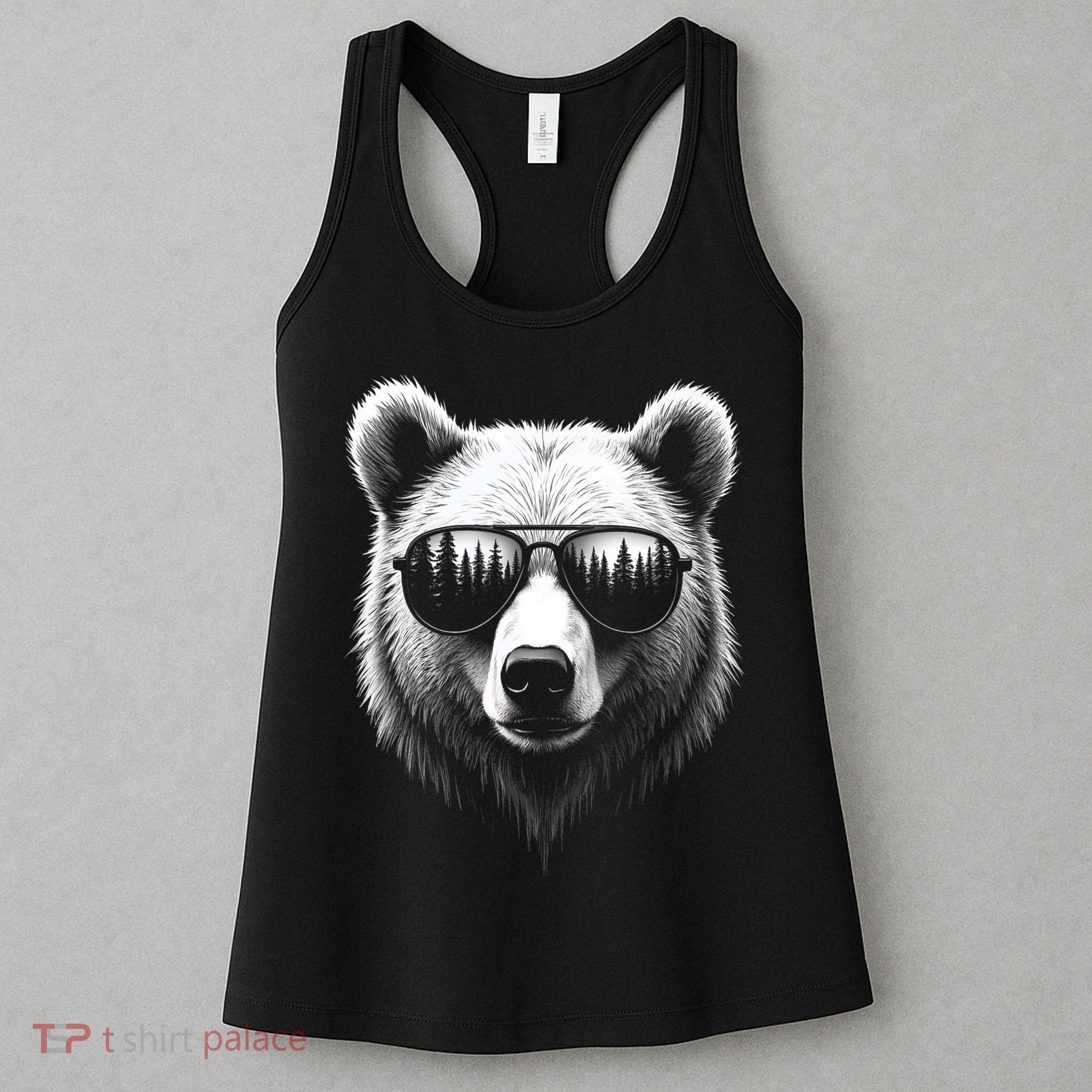 Funny Bear In Sunglasses Bears Women's Tank Top