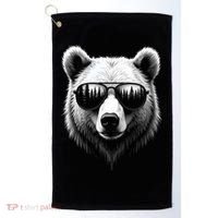 Funny Bear In Sunglasses Bears Golf Towel thumb 0
