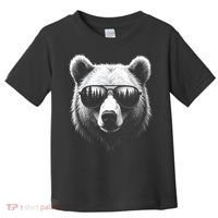 Funny Bear In Sunglasses Bears Toddler T-Shirt thumb 0