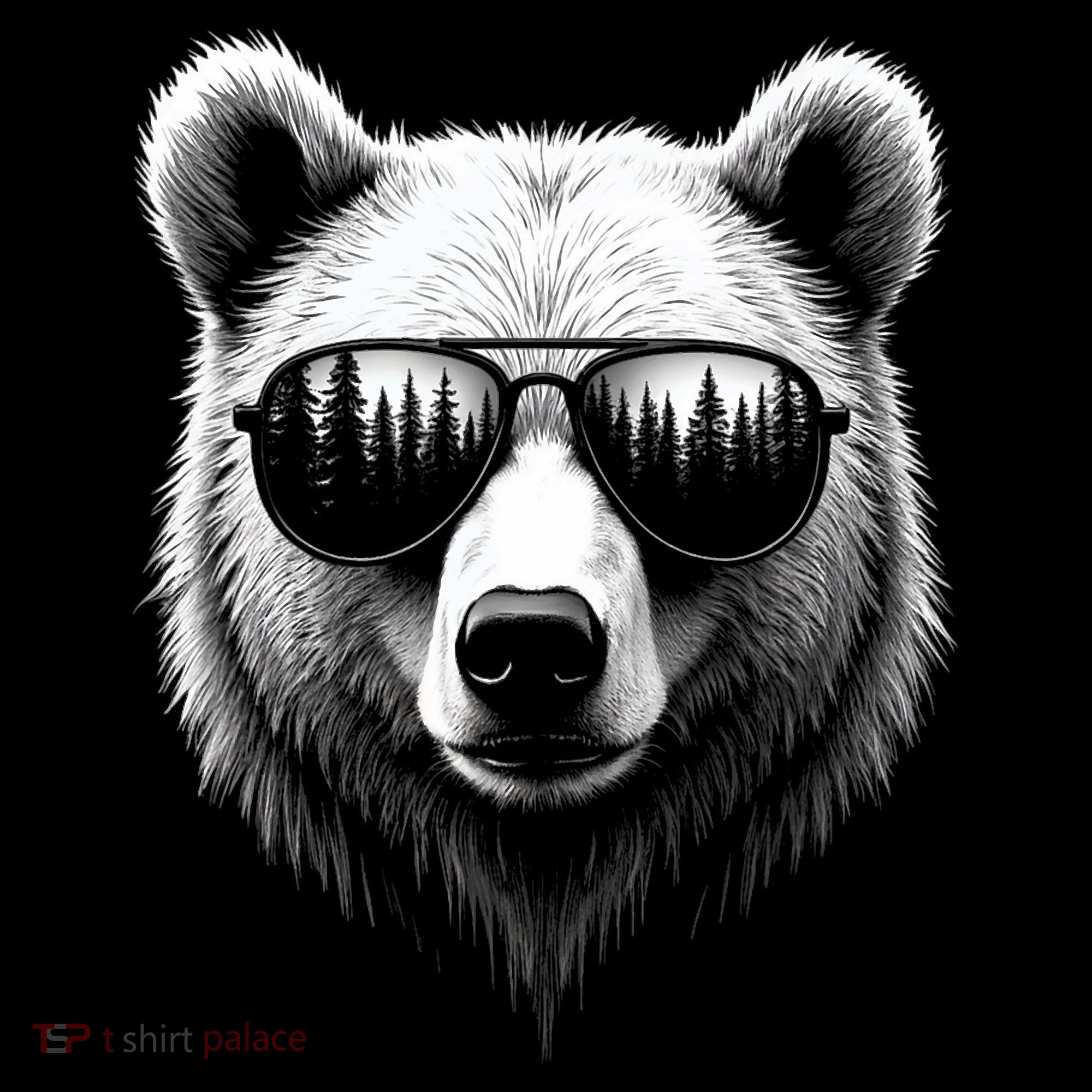 Funny Bear In Sunglasses Bears Women's T-Shirt