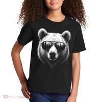 Funny Bear In Sunglasses Bears Kids T-Shirt thumb 2