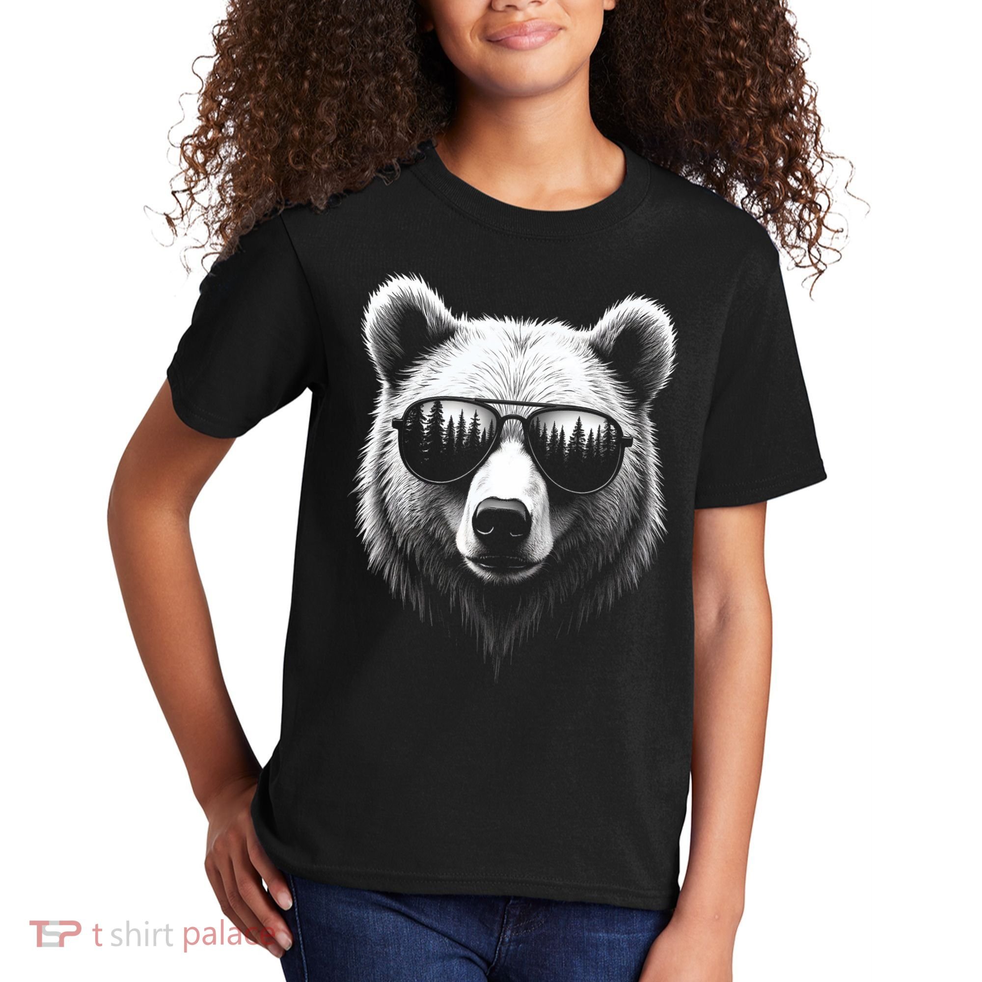 Funny Bear In Sunglasses Bears Kids T-Shirt