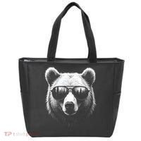 Funny Bear In Sunglasses Bears Tote Bag thumb 0