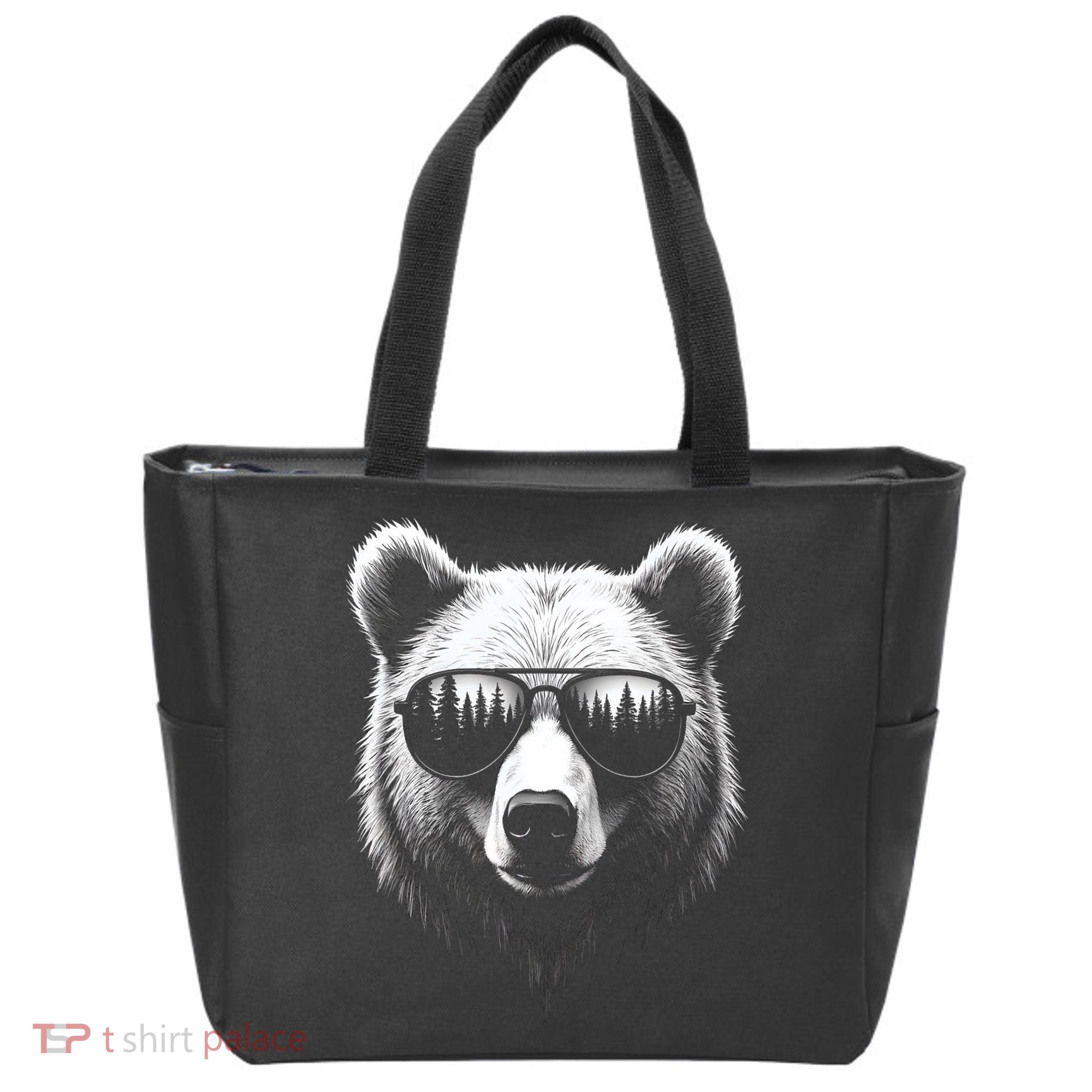 Funny Bear In Sunglasses Bears Tote Bag