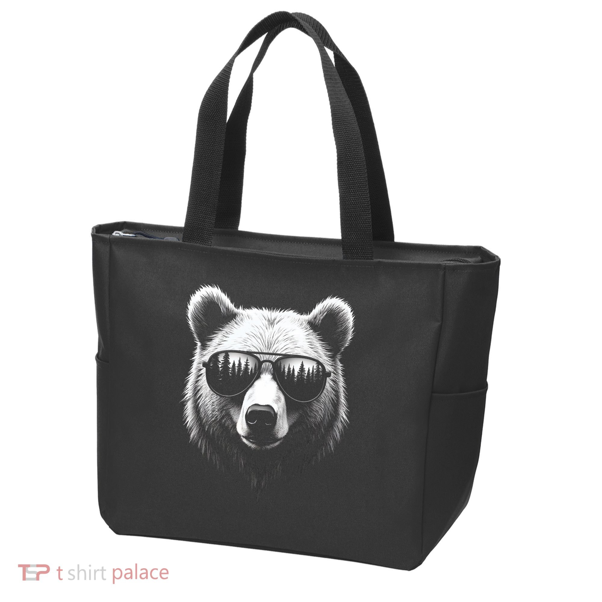 Funny Bear In Sunglasses Bears Tote Bag