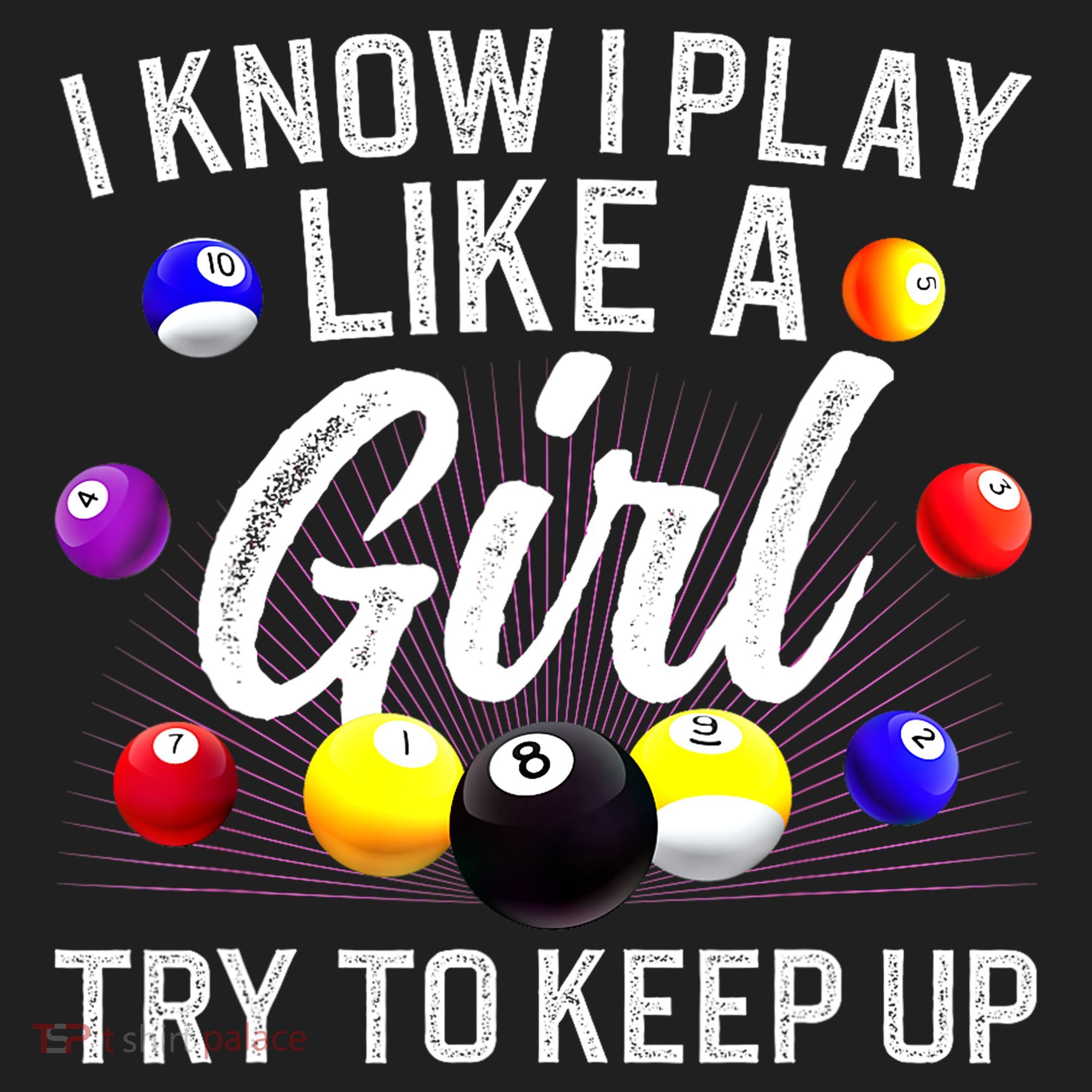 Funny Billiards I Know I Play Like A Girl Pool Billiard Player Gift Beanie