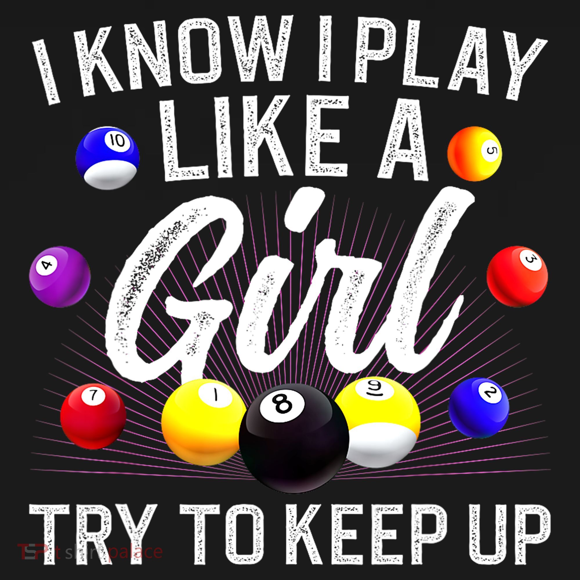 Funny Billiards I Know I Play Like A Girl Pool Billiard Player Gift Women's Hoodie
