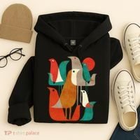 Flock Bird Illustration Hoodie thumb 4