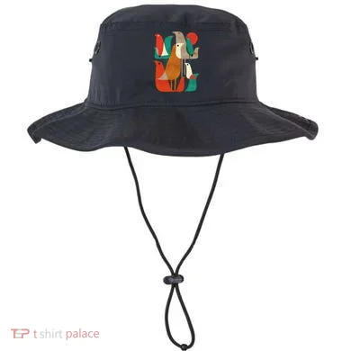 Flock Bird Illustration Bucket Hat