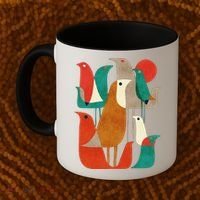 Flock Bird Illustration Coffee Mug thumb 2
