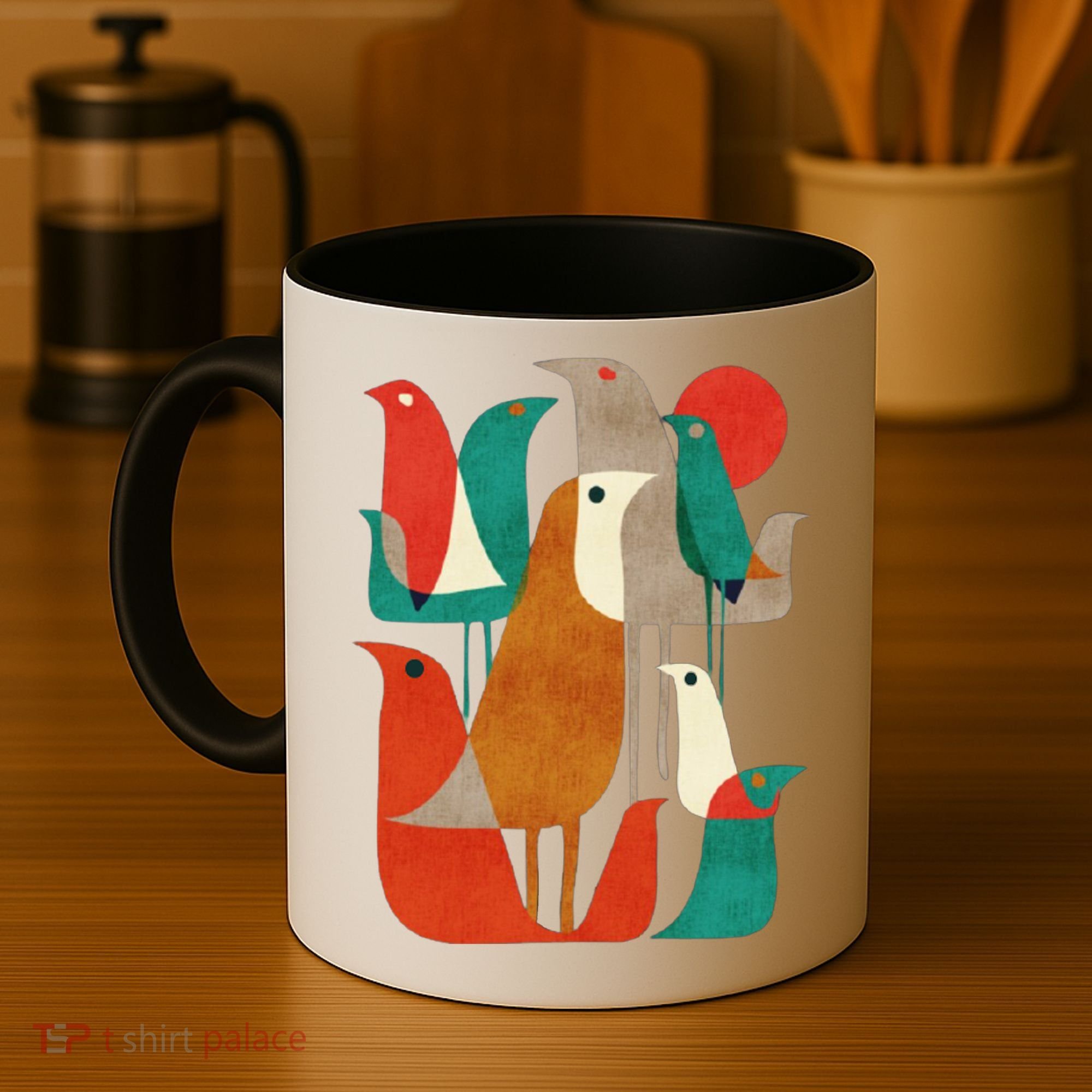 Flock Bird Illustration Coffee Mug