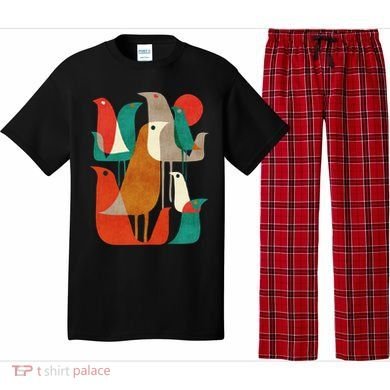 Flock Bird Illustration Pajama Set