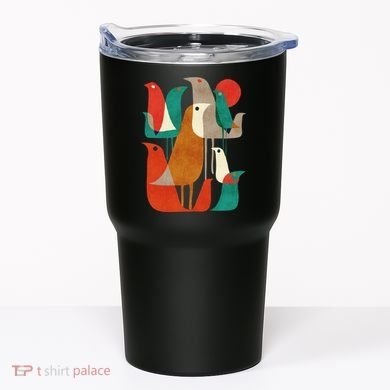 Flock Bird Illustration Tumbler